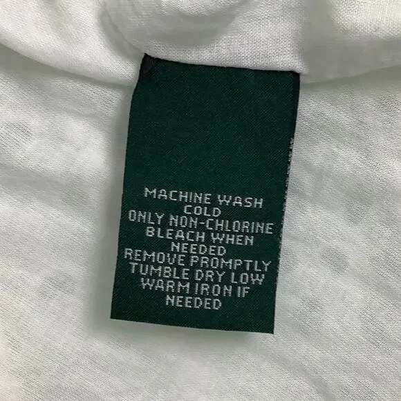 Vintage LRL Lauren Ralph Lauren white eyelet cotton fit and flare dress SZ 6 NWT - Picture 6 of 13